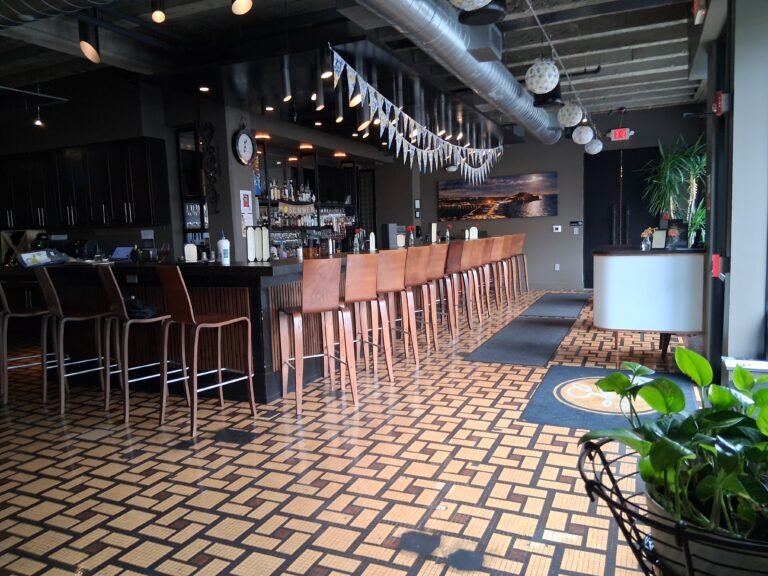La Cucina storefront view looking out onto the street